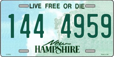 NH license plate 1444959