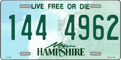 NH license plate 1444962