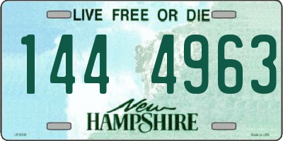 NH license plate 1444963