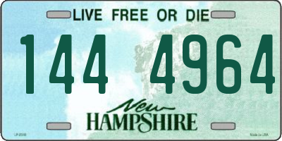 NH license plate 1444964