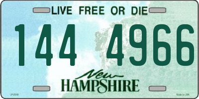 NH license plate 1444966