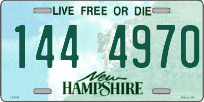 NH license plate 1444970