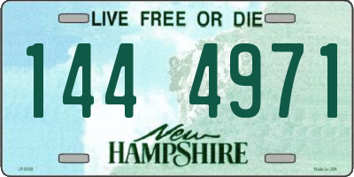 NH license plate 1444971