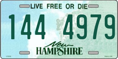 NH license plate 1444979