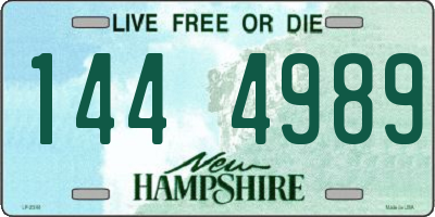 NH license plate 1444989
