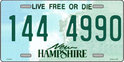 NH license plate 1444990