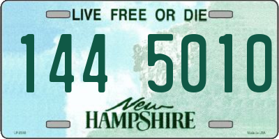 NH license plate 1445010