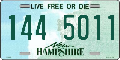 NH license plate 1445011