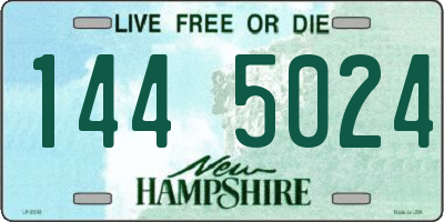 NH license plate 1445024