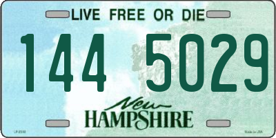 NH license plate 1445029