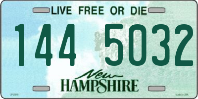 NH license plate 1445032