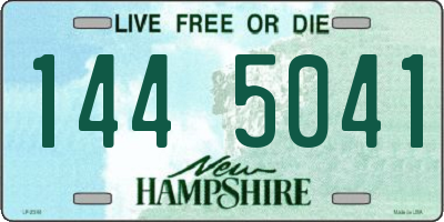 NH license plate 1445041