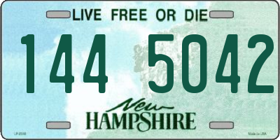 NH license plate 1445042