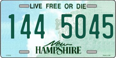 NH license plate 1445045
