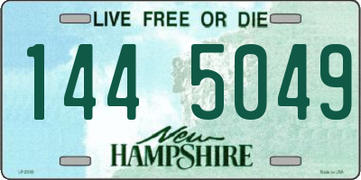 NH license plate 1445049