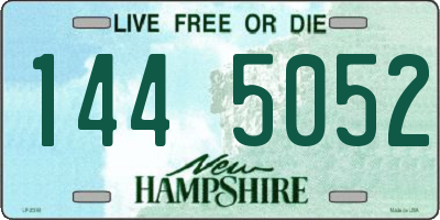 NH license plate 1445052
