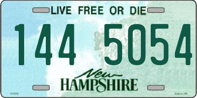 NH license plate 1445054