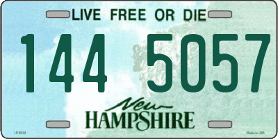 NH license plate 1445057