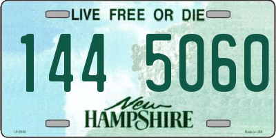 NH license plate 1445060