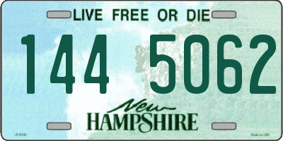 NH license plate 1445062