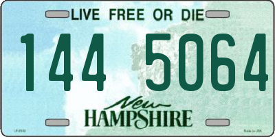 NH license plate 1445064