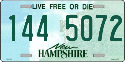 NH license plate 1445072