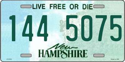 NH license plate 1445075