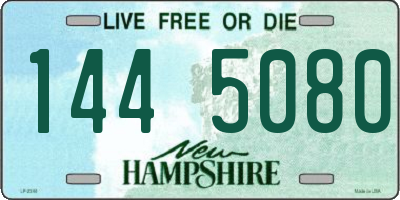 NH license plate 1445080