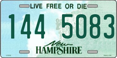 NH license plate 1445083