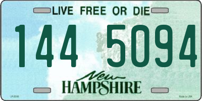 NH license plate 1445094