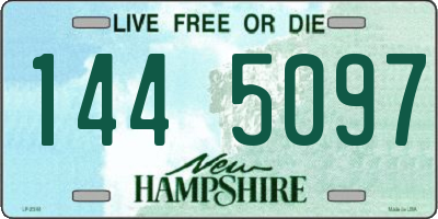 NH license plate 1445097