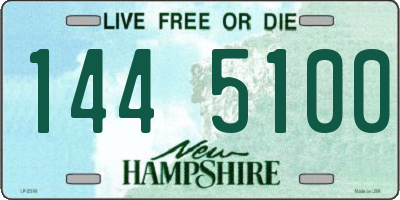 NH license plate 1445100