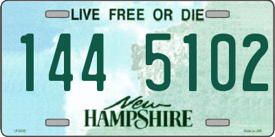 NH license plate 1445102