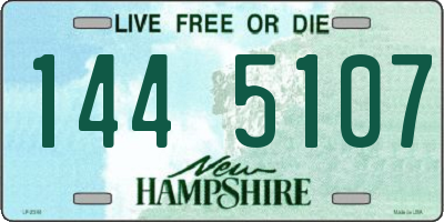 NH license plate 1445107
