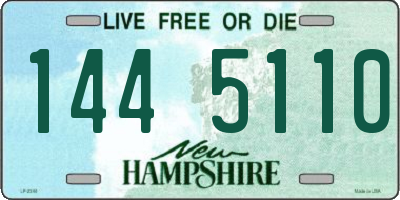 NH license plate 1445110