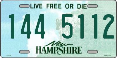NH license plate 1445112
