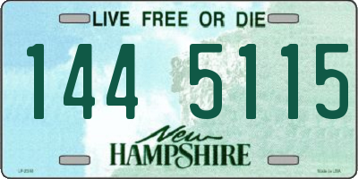 NH license plate 1445115