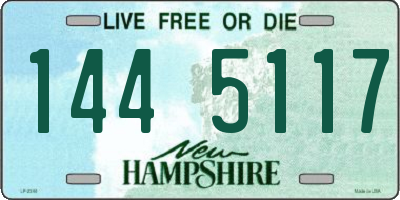 NH license plate 1445117