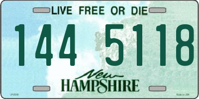 NH license plate 1445118
