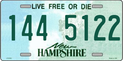 NH license plate 1445122