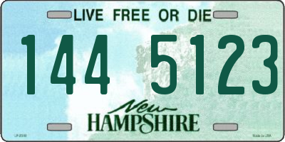 NH license plate 1445123