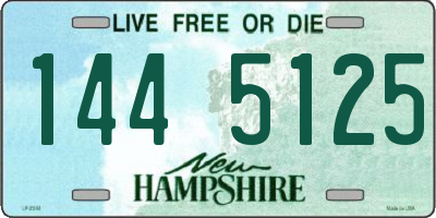NH license plate 1445125