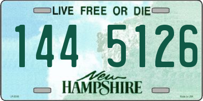 NH license plate 1445126