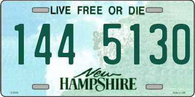 NH license plate 1445130