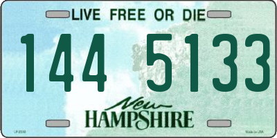 NH license plate 1445133