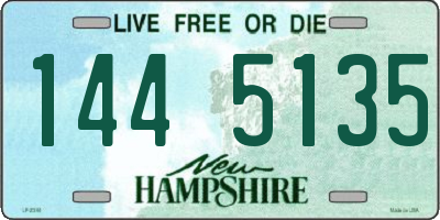 NH license plate 1445135