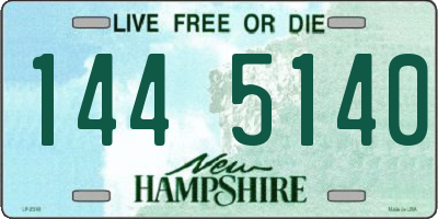 NH license plate 1445140
