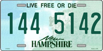 NH license plate 1445142