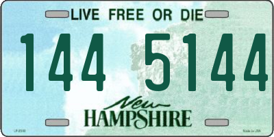 NH license plate 1445144