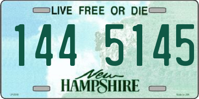 NH license plate 1445145